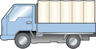 卡车运输为主要的配送方式