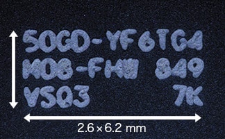 上方：10.6 µm波长激光 下方：标准型