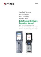 BT-1000/1500/600 系列 数据转送软件操作手册 (英语)