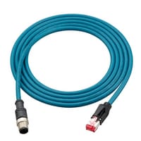 OP-87907 - Ethernet 电缆 (M12 4pin-RJ-45) NFPA79 标准 标准电缆 1 m