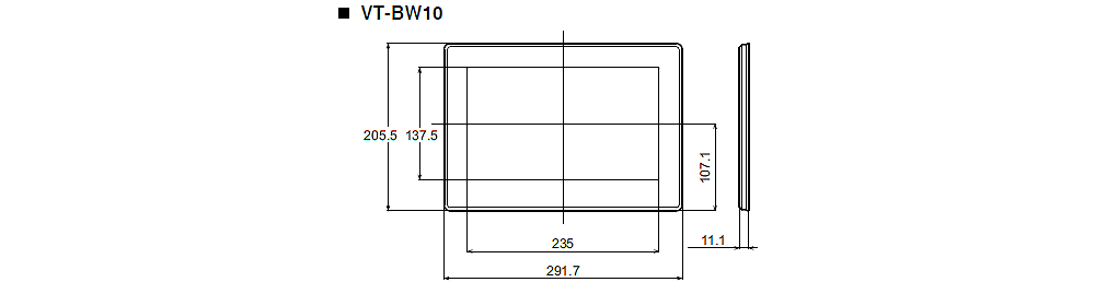 VT-BW10 Dimension